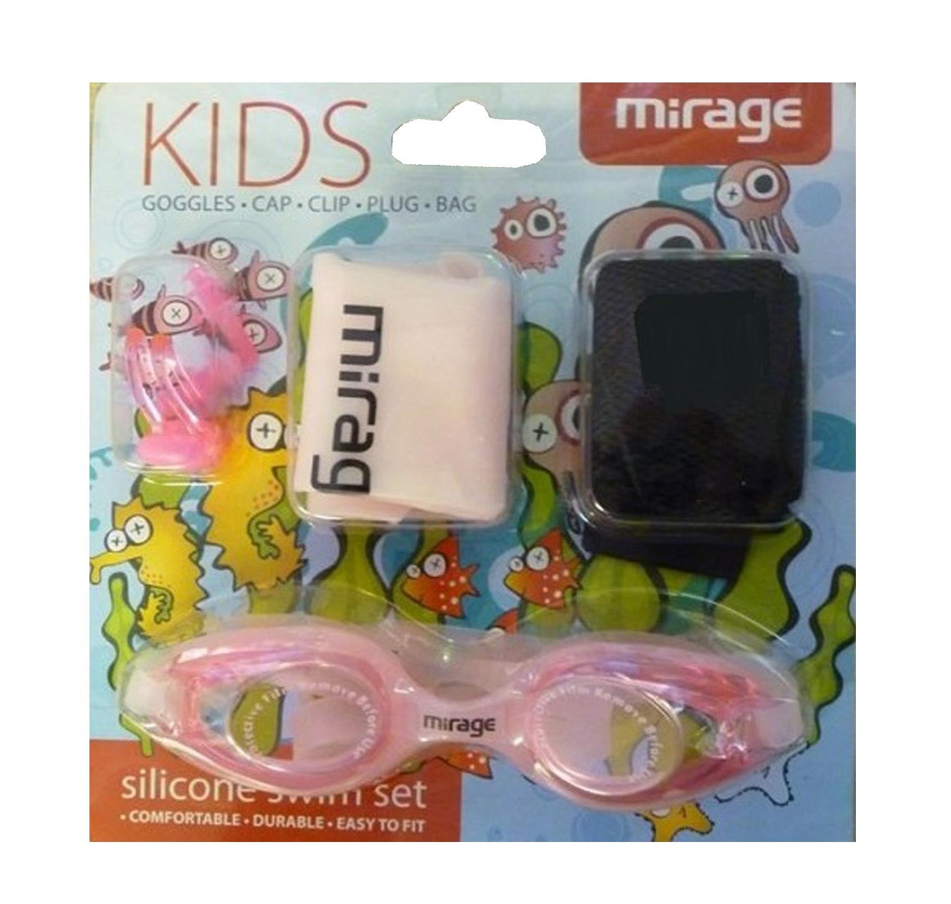 Mirage Kids Silicone Swim Set Pink