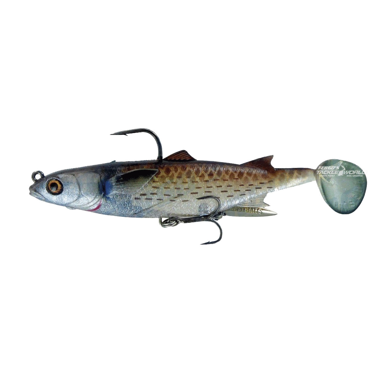 Chasebaits Poddy Mullet 125mm Lure Silver Mullet