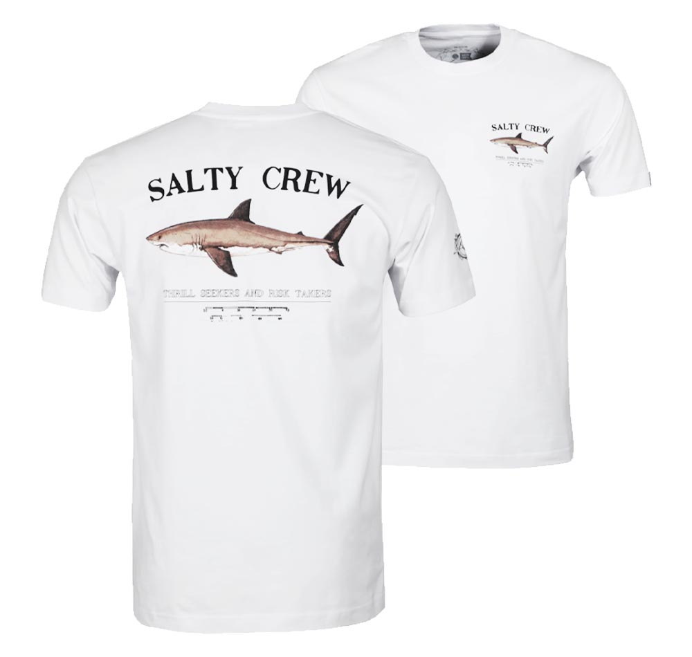 Salty Crew &#39;Bruce&#39; White T-Shirt