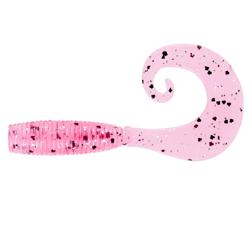 Squidgies Bio Tough Grub 65mm Soft Plastics Pink Glitz