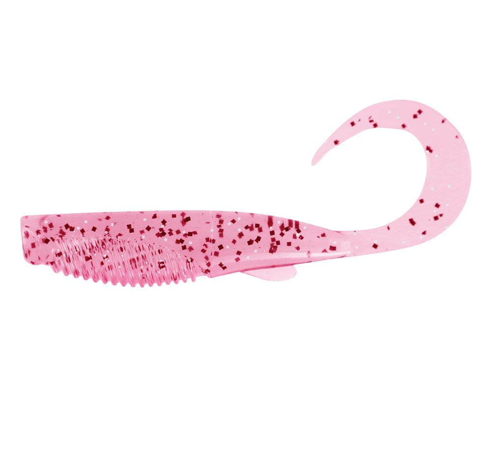 Squidgies Bio Tough Wriggler Soft Plastics Pink Glitz