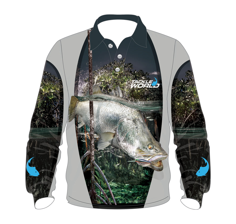 Tackle World Mens Barra Fishing Shirt
