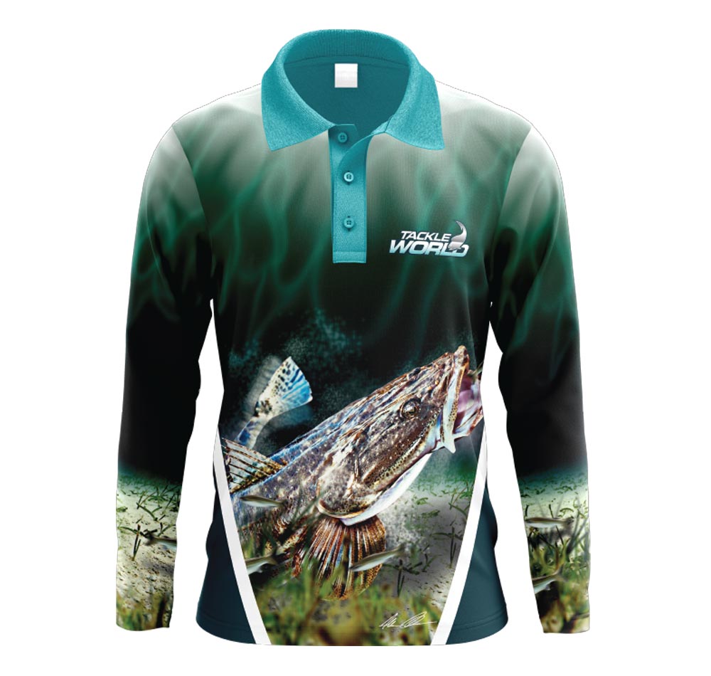 Tackle World Angler Series Flathead Adults Fishing Shirt
