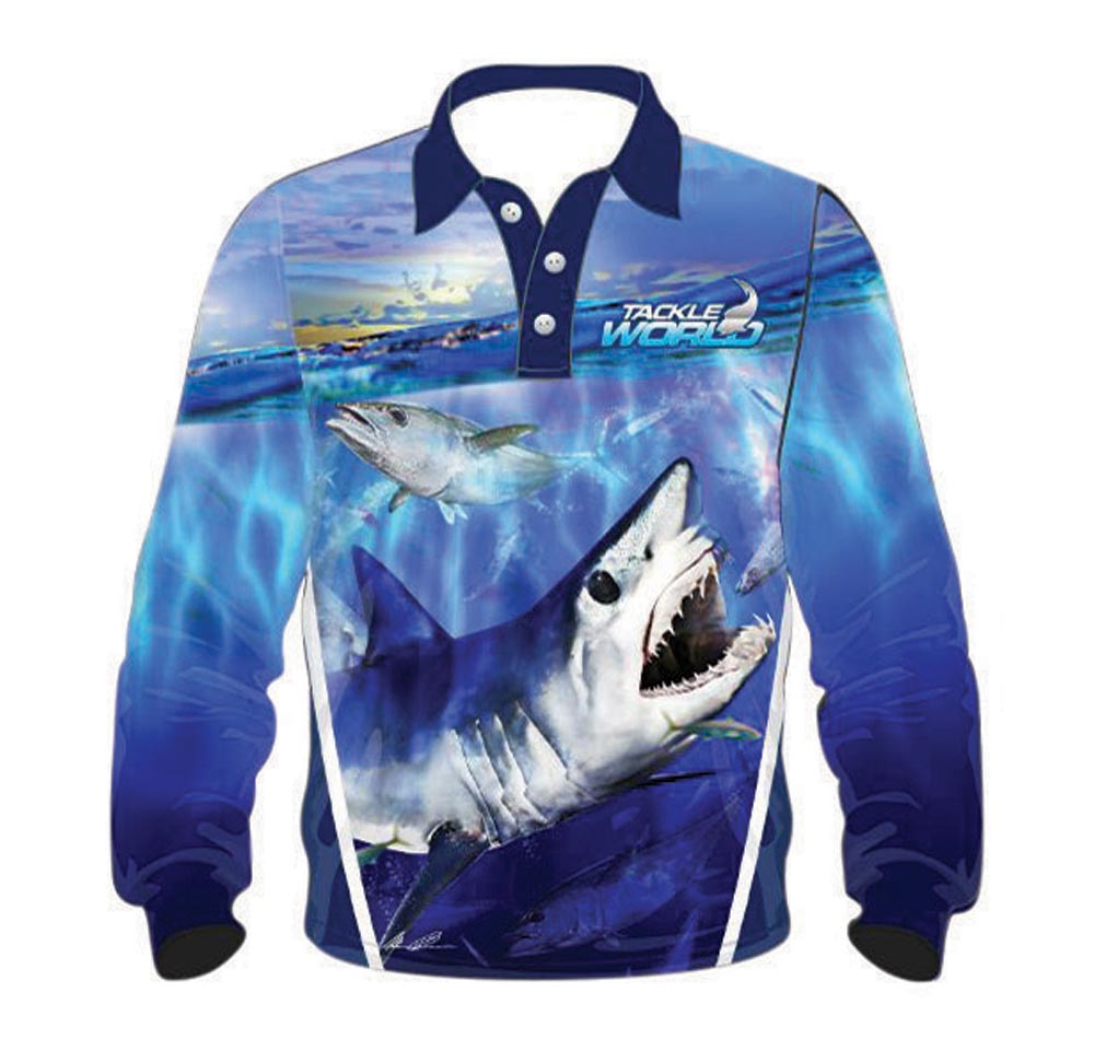 Tackle World Mako Shark Adults Fishing Shirt