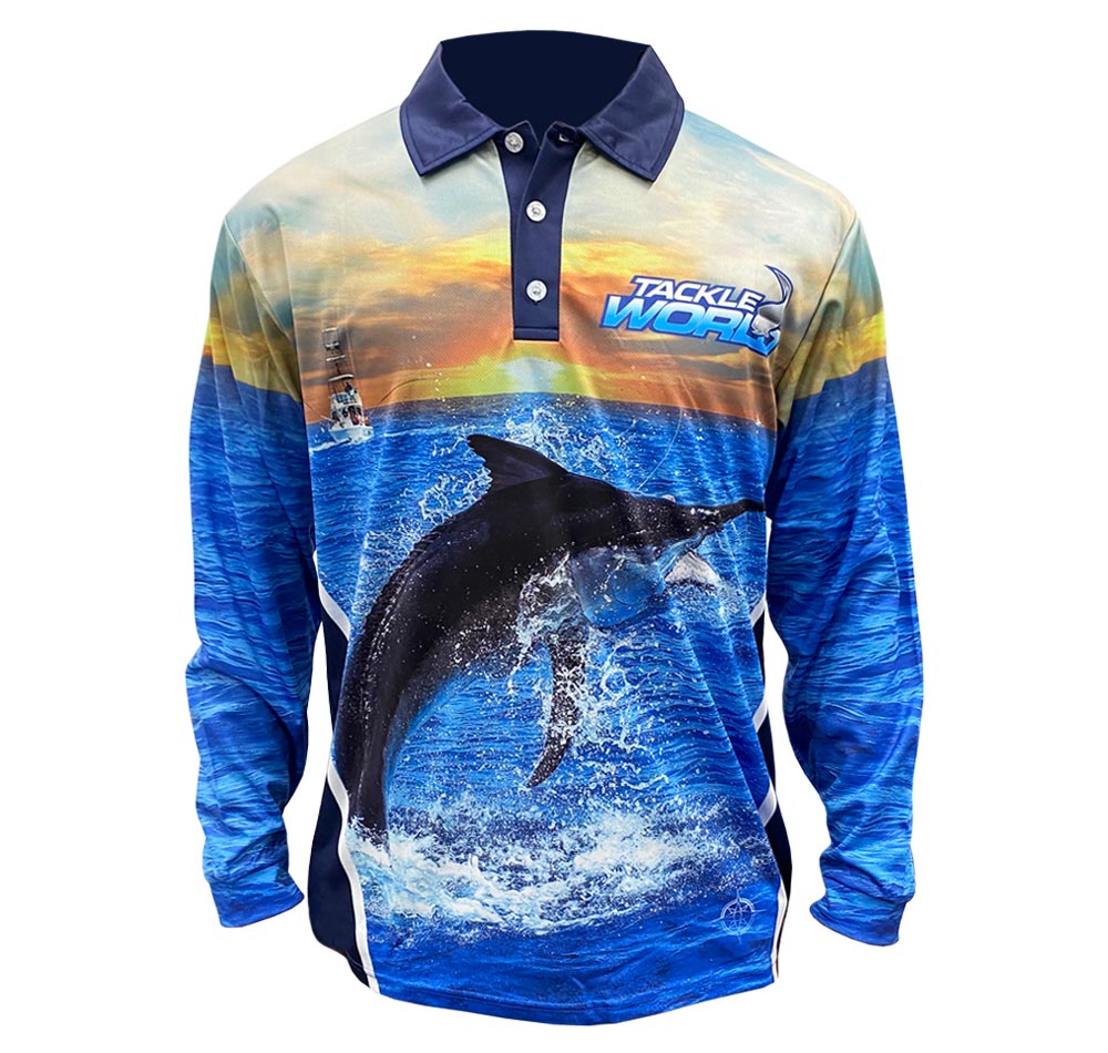 Tackle World Angler Series Marlin Fishing Shirt Front