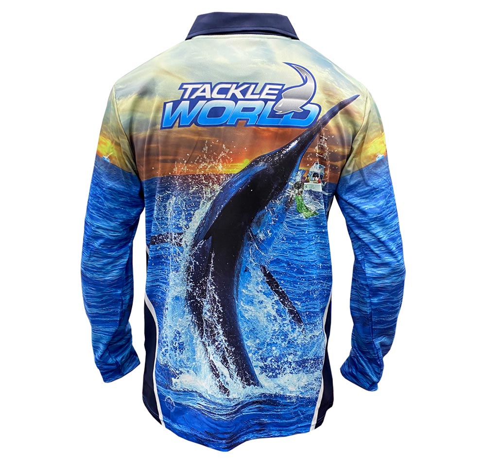 Tackle World Angler Series Marlin Fishing Shirt Back
