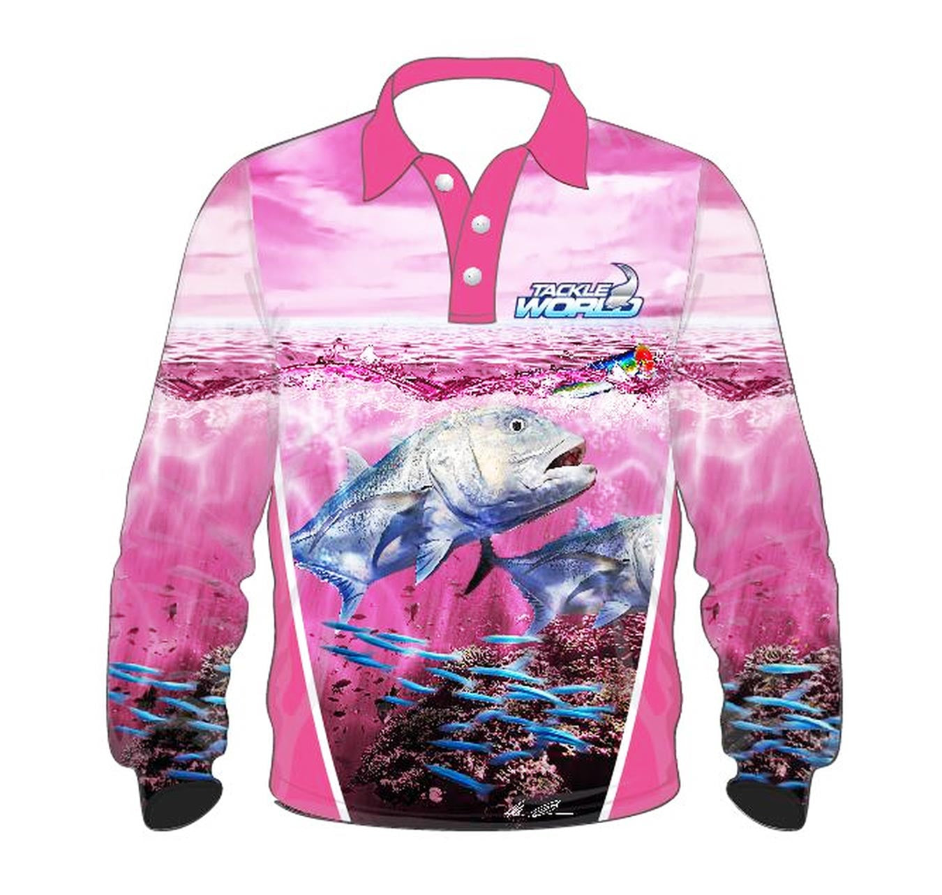 Tackle World GT Pink Girls Fishing Shirt
