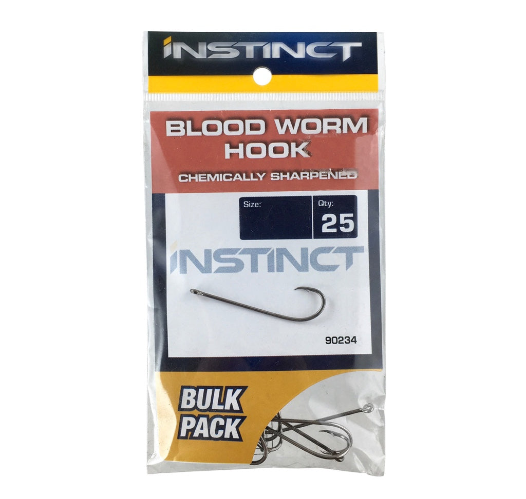Instinct Blood Worm Hooks Qty 25