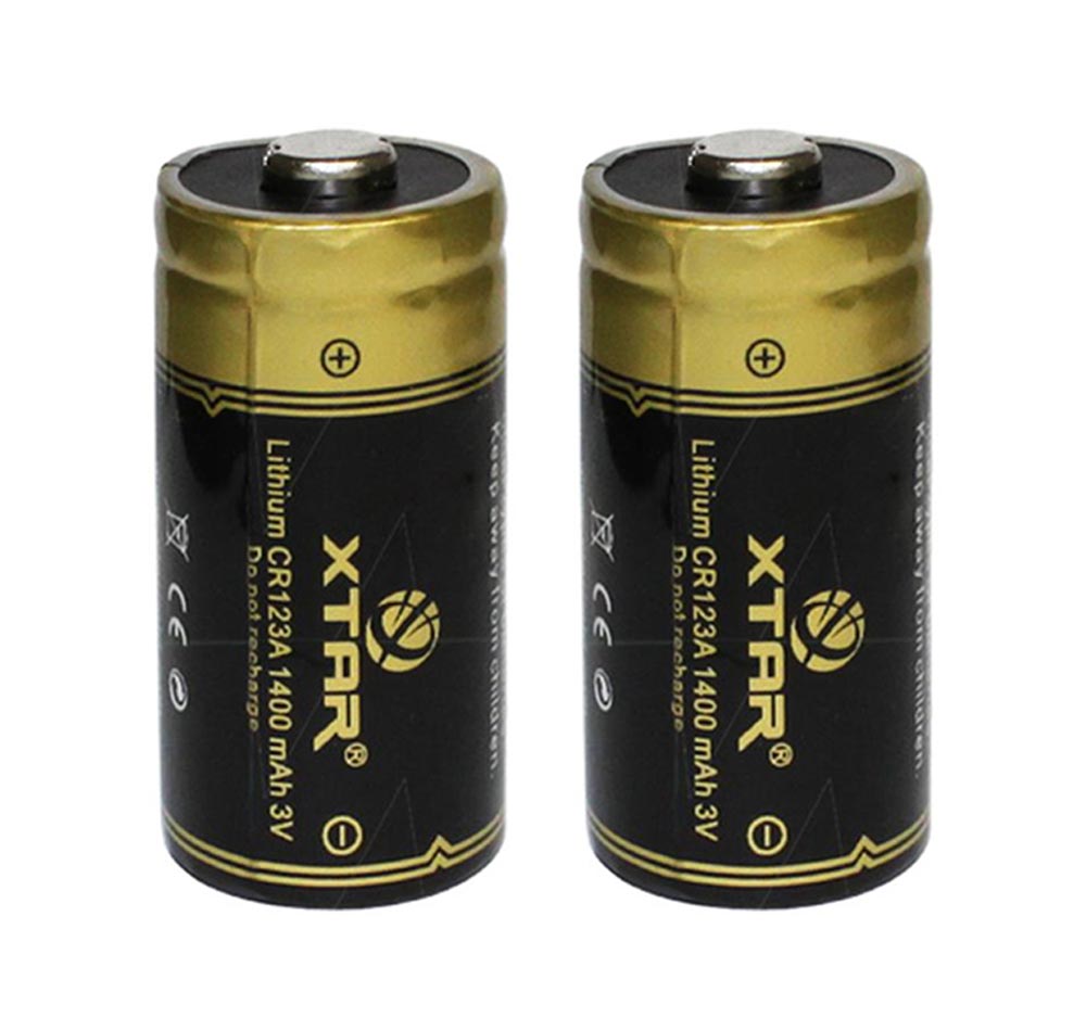 XTAR CR123A Lithium Battery 2 Pack